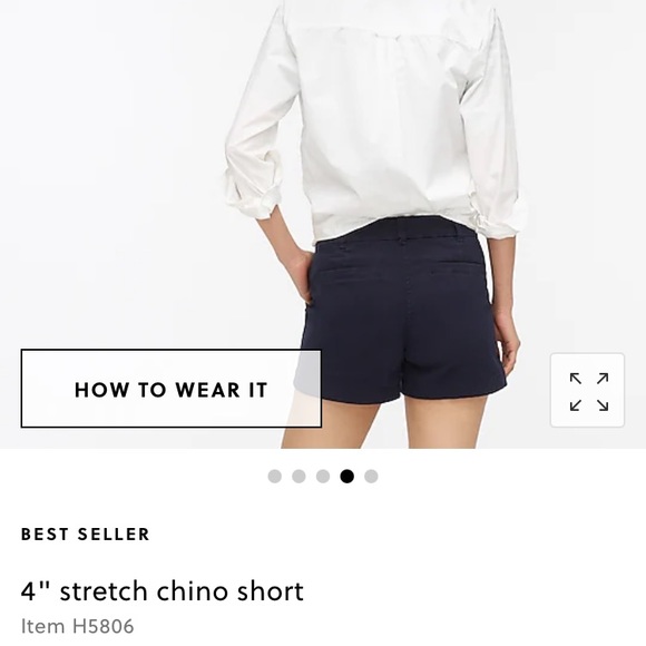 NWT Bundle 2 Shorts— J.Crew Chino Shorts 4in Navy and Khaki Size 4 - Picture 4 of 8